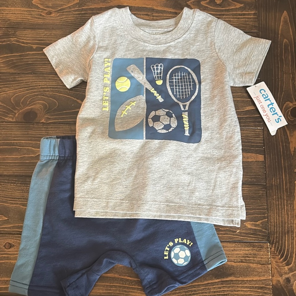 NWT 18 month t-shit and shorts